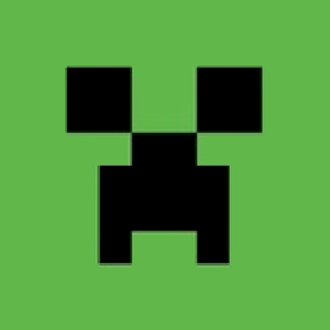 Minecraft Twitch channel avatar: Face of a creeper